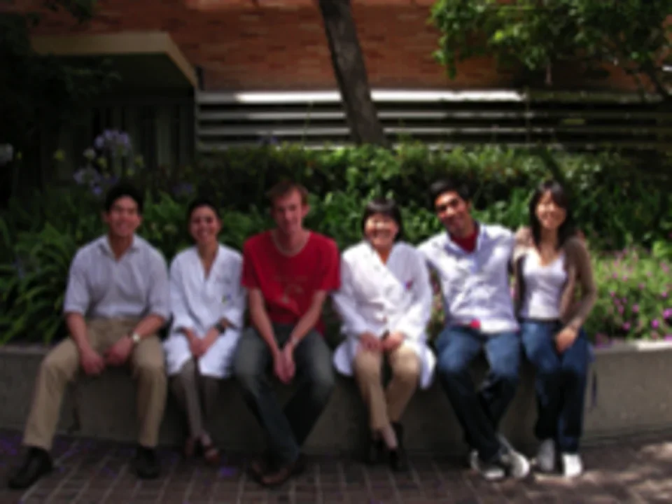 CVVRL lab members posing together outside.